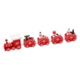 thumbnail image 2 of AMLESO Christmas Wooden Train Ornament ,Home Decor table Top Adornment with Snowman for Red, 2 of 8