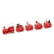 thumbnail image 2 of Miniatura de decoración de tren de madera de Navidad, adorno de mesa pintado, decoración del hogar para adultos y niños Rojo perfecl Adorno de tren, 2 of 8