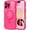 HotPink, variant on Cute for iPhone 16 Pro Case for Women Girls, Upgraded [Full Camera Protection] [Compatible with MagSafe] Cute Wave Translucent Matte Phone Case for iPhone 16 Pro, Hot Pink