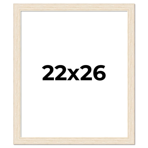 22x26 Frame White Real Wood Picture Frame Width 1.5 inches | Interior Frame Depth 0.5 inches | Barn