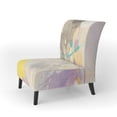 thumbnail image 2 of Designart "Spring Minimalist Confetti I" Upholstered Modern Accent Chair - Arm Chair, 2 of 5