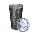thumbnail image 2 of 16oz Tumblers Dark Christmas Golden Reindeer Pattern Stainless Steel Vacuum Insulated Double Wall Travel Tumbler Cups Mug with Lid and Straw,Cleaning Brush for Coffee,Tea, 2 of 4