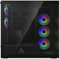 thumbnail image 4 of Arctic ACPCC00019A Xtender VG PC Case-Mid Tower Tempered Glass Panel-A-RGB Fans Vertical GPU Mounting Kit - Mirror Black, 4 of 8