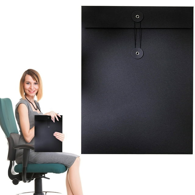 HUASHENG Envelopes With Thread Seals Thick Cowhide Foldersreusable Transparent Envelopes And Organizers