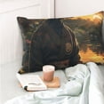 thumbnail image 4 of Fotbe Sunset Meditating Doberman Funda de Almohada Decorativa Estilo Occidental, Lujo en Algodón, Fundas para Almohadas King, Cojín Estampado para Decoración del Hogar-20"x30", 4 of 6