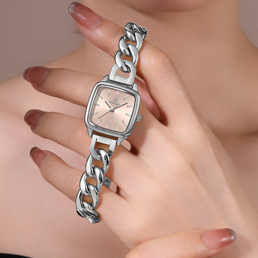 Watches Women with Date Silver Stainless Steel Luxury Ladies Watches with Small Writs Diamond for Women Waterproof Elegant Dress Quartz Analog Women's Wrist Watches Reloj de Mujer