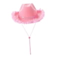 thumbnail image 4 of Sombrero de para mujer, sombrero de jazz con correa, sombrero de vaquero, sombreros para regalo del día de la madre, 4 of 9