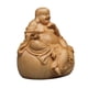 thumbnail image 1 of Estatua de Buda Escultura Tallada a Mano de Madera para Decoración de Sala de Estar de Mesa, 1 of 9