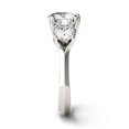 thumbnail image 5 of Charles & Colvard 14K White Gold Moissanite 8mm Round Engagement Ring-Size 9 3.10cttw DEW, 5 of 5