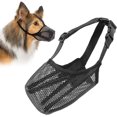 thumbnail image 1 of Bozal para perros, bozal de malla suave, bozal transpirable para perros pequeños, medianos y grandes, bozal de protección contra cebo envenenado con correas ajustables, evita mordeduras, 1 of 4