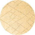 thumbnail image 1 of Ahgly Company Indoor Round Oriental Brown Industrial Area Rugs, 7' Round, 1 of 4