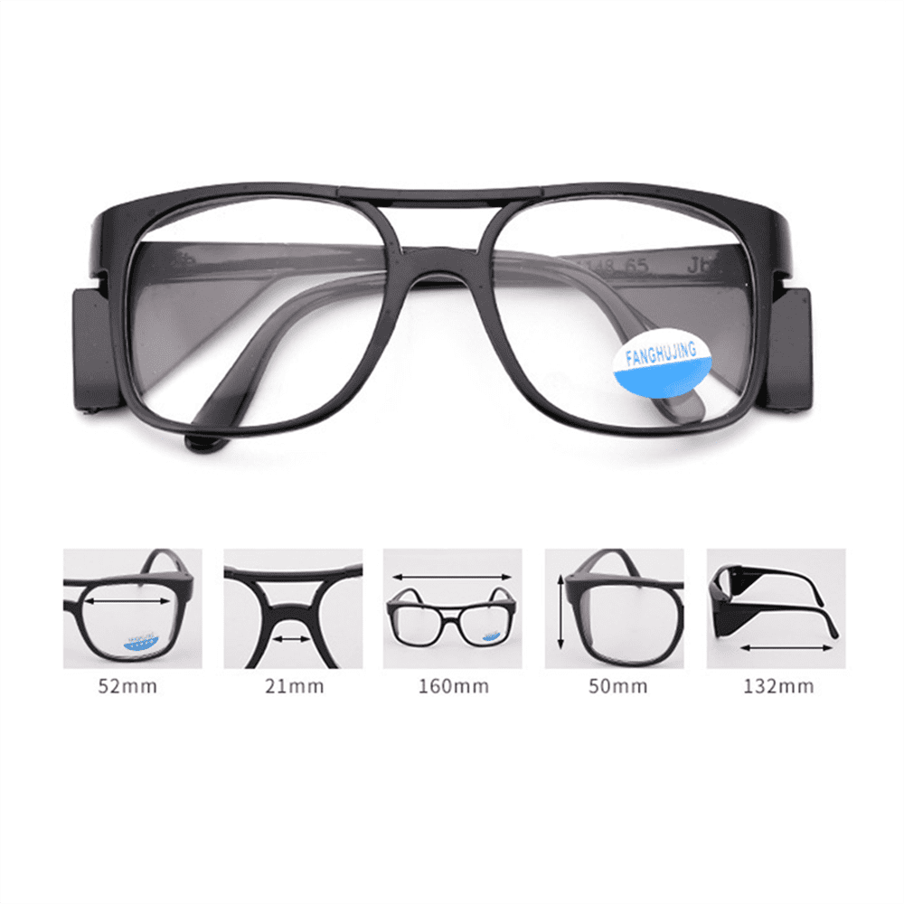 TOP-MAX Safety Sunglasses, Welding Glasses, Polycarbonate Lens and PC Frame, Protection Eyes (2pcs, White)