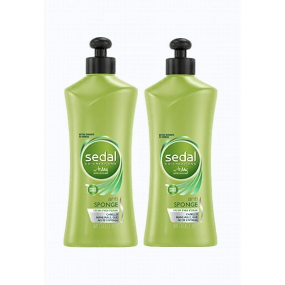Sedal Anti Sponge Con Hydracate Complex Crema Para Peinar 300 Ml (2 Pack)