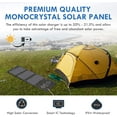 thumbnail image 3 of BigBlue 28W Portable Solar Panel Charger,  USB Solar Phone Charger with SunPower Solar Panel for Hiking Camping Emergency Outdoors, 3 of 11