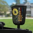 thumbnail image 2 of Yuyamidu Sunflower RV Electric Tongue Jack Cover Waterproof Electric Jack Cover for Travel Trailer Jack Head Cover American Flag RV Electric Hitch Jack Cover, 2 of 7