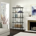 thumbnail image 4 of Evelyn&Zoe Inez 68" Tall Rectangular Bookcase in Blackened Bronze, 4 of 5