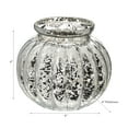 thumbnail image 3 of Maison Concepts Mercury Sphere Ribbed Tealight Holder Silver - Set of 2 (4L X 4W X 4H), 3 of 3