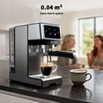 thumbnail image 6 of SECPOEDR 20Bar Espresso Machine with Hot & Rapid Cold Brew, Cappuccino Latte Machine with Milk Frother, 45oz Removable Water Tank, Touchscreen, Silver, 6 of 9
