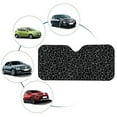 thumbnail image 4 of Xoenoiee Black Leopard Print Car Sun Shade for Front Windshield, Fold Sunshade Sun Visor Protector, Auto Window Sunshade Universal Fit Cars SUV Truck, 4 of 7