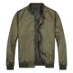 thumbnail image 5 of Chaquetas Hanzidakd para hombre, abrigos de invierno y otoño, manga larga, color liso, cuello alto, bolsillo con cremallera completa, ligeras, gabardinas holgadas, cárdigan informal, tops, verde, 5 of 8