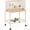 Almond, variant on Yaheetech 47-in Flight Cage with Rolling Stand for Small Birds Parrots Parakeets Conures, White