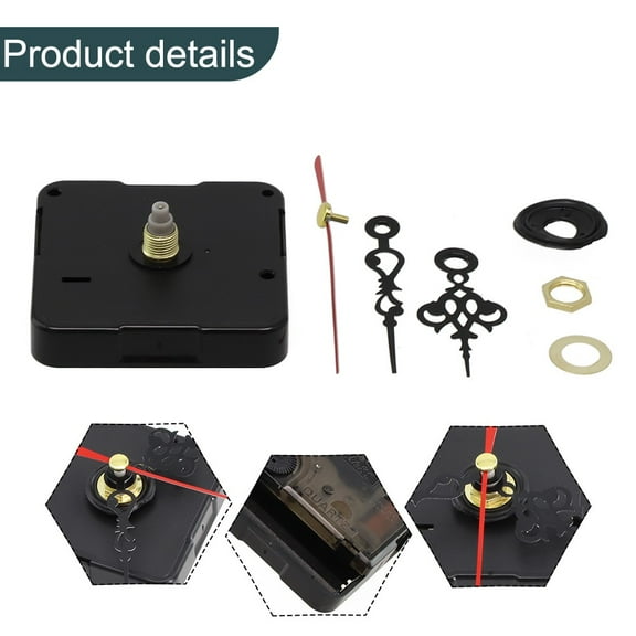 Mechanism Movement Quartz Clock Wall Clock 5.5*5.5*1.5cm Accesseries DIY Movement Parts Sets Handmade Repair Kits Red Smile Home