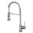 thumbnail image 1 of VIRTU USA  Triton PSK-1004 Single Handle Kitchen Faucet in Brush Nickel or Polish Chrome, 1 of 2