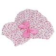 thumbnail image 4 of Falda floral para mascotas pequeñas, vestido con lazo de conejo, ropa floral, falda floral linda para perros pequeños, conejos, rosa, XL, 4 of 8