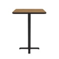thumbnail image 2 of Bar Stool/Standing Height High Pressure Cafe and Breakroom Table - Medium Oak - 30"L x 30"W - Square, 2 of 5