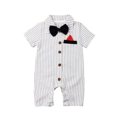 

Bmnmsl Baby Boy Gentleman Formal Romper Shirt