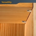 thumbnail image 4 of POWERTEC 100PK 1/4 Inch Shelf Pegs, Spoon Shaped Shelf Pins Support Pegs for Shelves, Kitchen Cabinet Shelf, Bookshelf, Closet and Furniture, Nickel Plated Shelf Holders Pegs, Shelf bracket (QP1106), 4 of 9