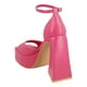 thumbnail image 3 of Zapatilla Mujer Miracol Media Plataforma Abierta Calor Modernas rosa 25, 3 of 4