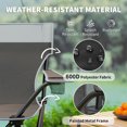 thumbnail image 4 of Outsunny 4 Piece Portable Camping Folding Table and Chairs, Grey, 4 of 10