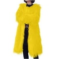 thumbnail image 5 of Ofreoo Winter Jackets for Women Faux Fur Coat with Solid V-neck,Holiday,Wedding,Party ,Christmas Clearance, 5 of 8