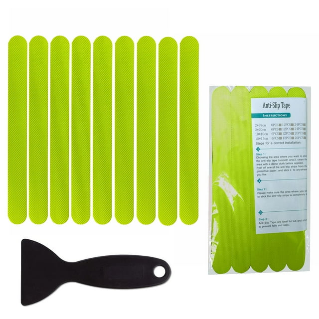 WHEANG Clearance 24PCS Non Slip Bathtub Stickers Shower Floor Non Slip Grip Stickers With Premium Scraper