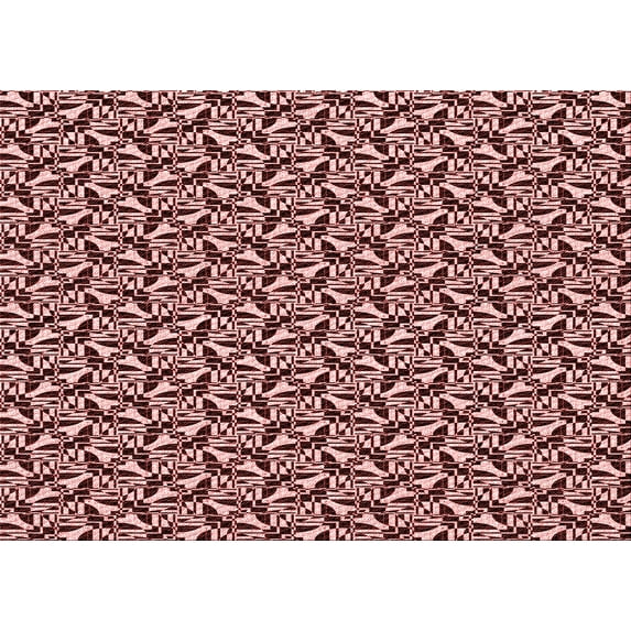 Ahgly Company Machine Washable Indoor Rectangle Transitional Flamingo Pink Area Rugs, 3' x 5'