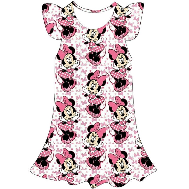 2023 año Minnie Mini vestido niñas vestido para bebés niños Cosplay fiesta vestido hasta 1-10 años niños cumpleaños princesa disfraz 12M Gao Jinjia LED
