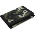 thumbnail image 1 of Cartera de lona triple RFID con diseño de camuflaje para hombre, minimonedero, verde, talla pequeña., 1 of 4