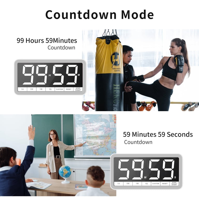 Focus Timer Visual Timer For Kids Rechargeable,10-Hour Digital Timers ...