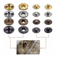 thumbnail image 2 of "Broches De Presión Metálicos Botones De Costura Coser Snaps ", 2 of 5