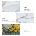 thumbnail image 4 of 2 Pcs Van Gogh and Sunflower Fields Kitchen Hand Towels with Hanging Loops Absorbent Soft Fast Drying Decor Bath Towels, 4 of 7