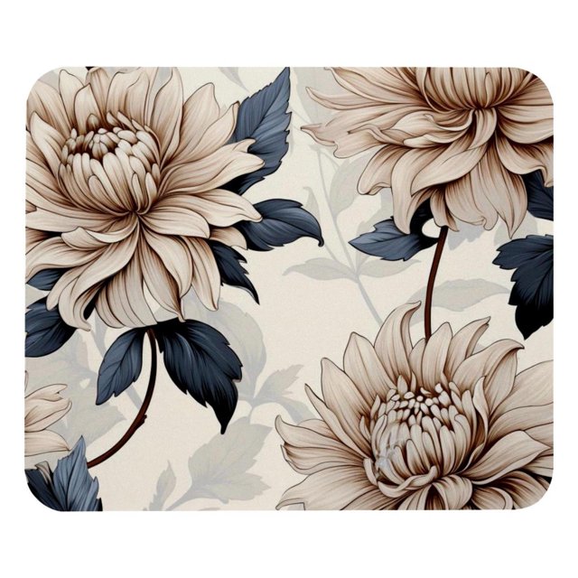 Alfombrilla de ratón con diseño de planta de tinta: superficie lisa, acolchado grueso y diseño ergonómico para juegos y uso en la oficina.