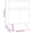 thumbnail image 4 of vidaXL Sideboard Smoked Oak 60x30x72 cm Engineered Wood, 4 of 5