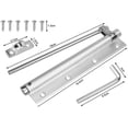thumbnail image 4 of HUGFEG Automatic Door Self-Closing Hinge, Screen Door Closer, Stainless Steel Safety Spring Door Closer, Adjustable Catch Speed Closure,Top Latch Soft Close,Stainless Steel with Force Arm AZ824-13618, 4 of 7