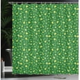 thumbnail image 4 of Ambesonne Abstract Green Shower Curtain, Cartoon Ivy Plants, 69"Wx75"L, Green Avocado Green, 4 of 5