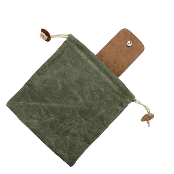 Billuyoard Bolsa de lona Bushcrafts fácil de transportar y aventuras al aire libre reutilizable versátil impermeable Almacenamiento y organización del hogar verde