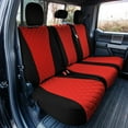 thumbnail image 3 of TLH Red Rear Neoprene Custom Fit Seat Covers for 2019-2022 Chevrolet Silverado 1500 2500HD 3500HD RST | LTZ | HIGH COUNTRY, 3 of 5