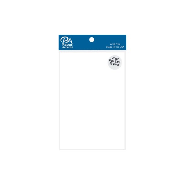 Cdstk Post Card 4x6 25pc 65lb White