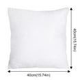Extra Large Decorative Sofa Pillows, Soft Bedroom Pillows 40x40, 2Piece Nonwoven Polyester
