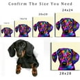 thumbnail image 6 of HFDF Dog Canvas Wall Art Prints Colorful Picture Pop Animal Wall Decor Pet Puppy Poster Dachshunds Artwork Decoration Easy to Hang 12x16inch Framed, 6 of 7